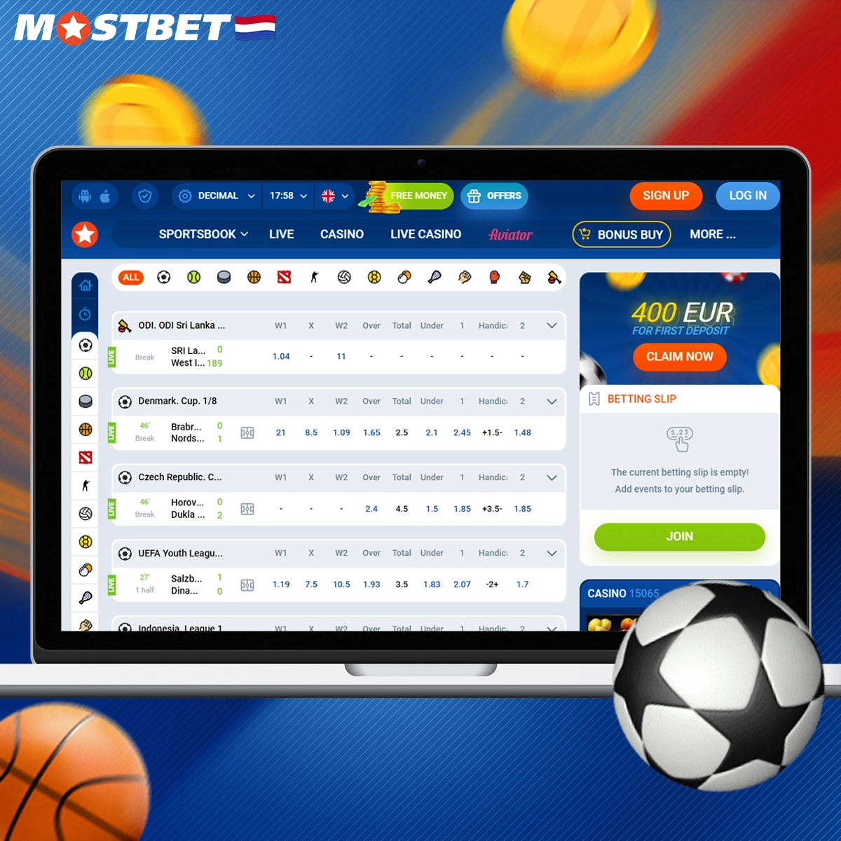 Mostbet sportweddenschappen overzicht